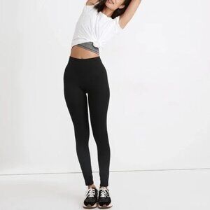 NWT New Madewell Curvy MWL Form High Rise 28" Leggings Large Black
